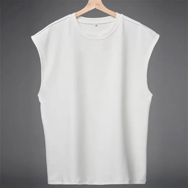Men's Casual Cotton Gym Vest - Breathable & Sweat-Absorbent