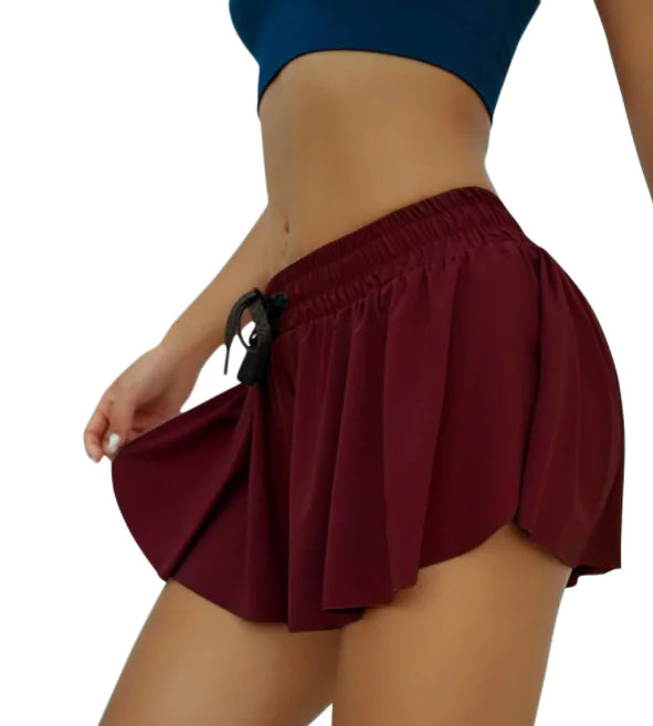 Breathable Nude Yoga Shorts for Sports Gym