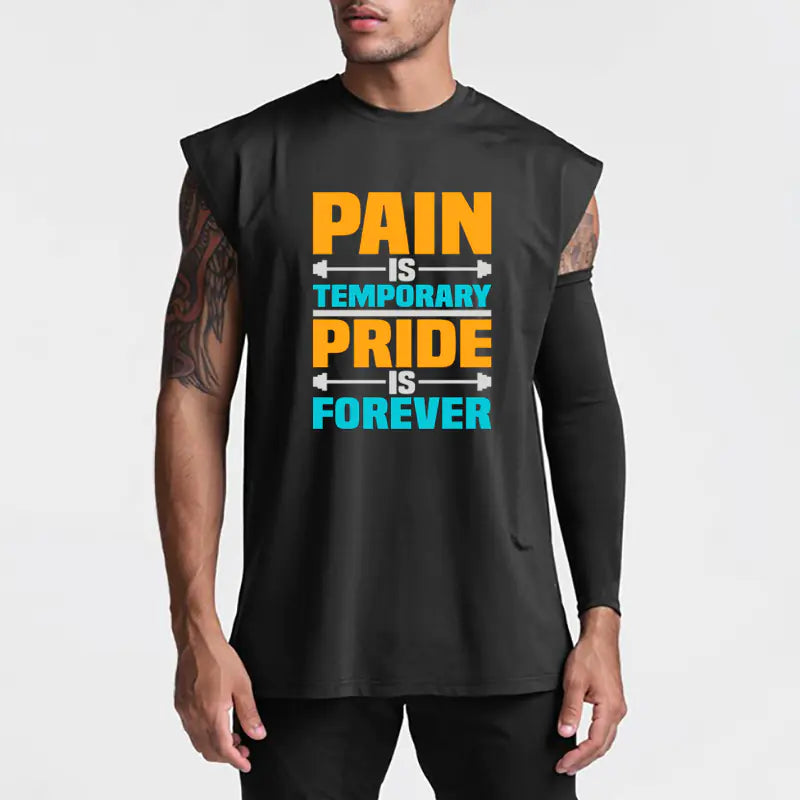Men's Casual Polyester Vest for Gym & Street Activities