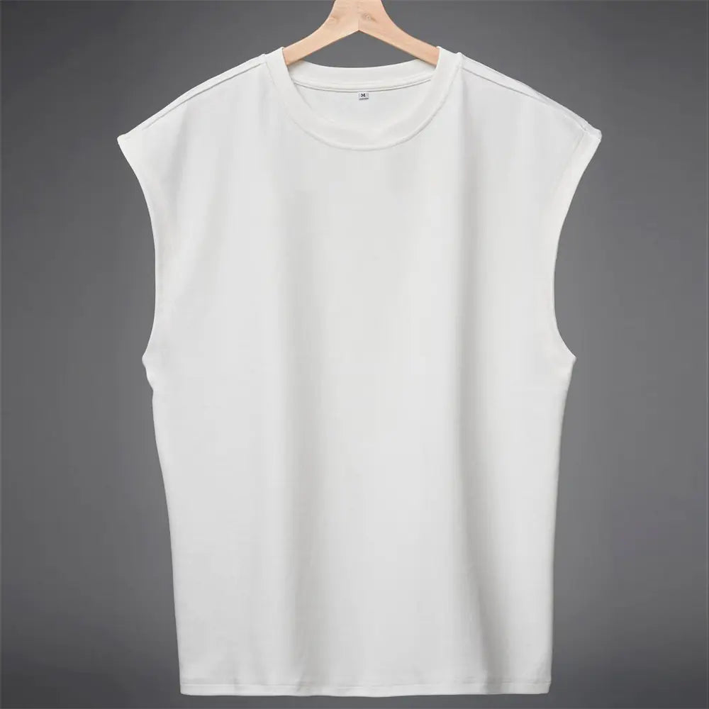 Men's Casual Cotton Gym Vest - Breathable & Sweat-Absorbent