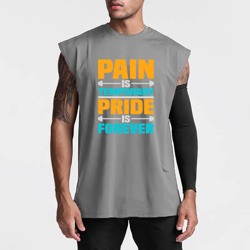Men's Casual Polyester Vest for Gym & Street Activities