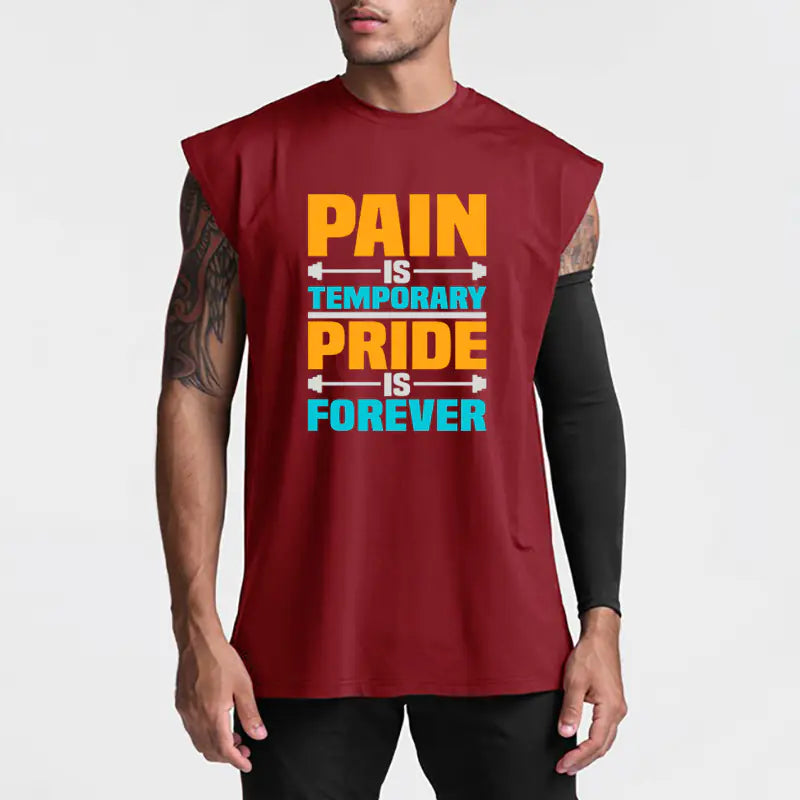 Men's Casual Polyester Vest for Gym & Street Activities