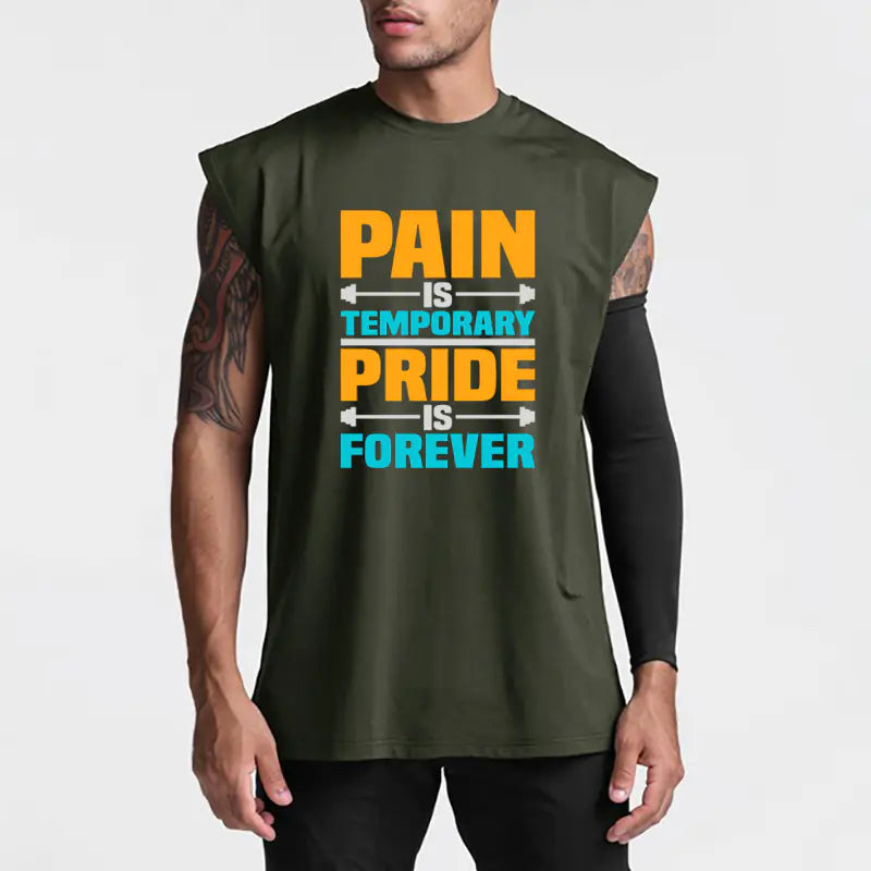 Men's Casual Polyester Vest for Gym & Street Activities