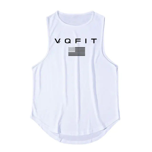 Men's Casual Cotton Vest for Gym and Exercise