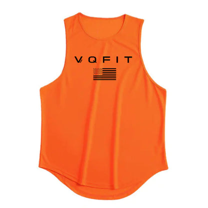 Men's Casual Cotton Vest for Gym and Exercise