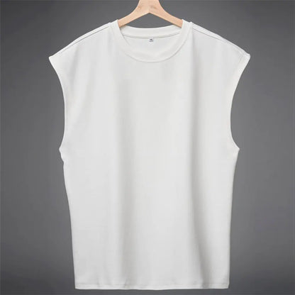Men's Casual Cotton Gym Vest - Breathable & Sweat-Absorbent
