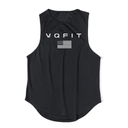 Men's Casual Cotton Vest for Gym and Exercise