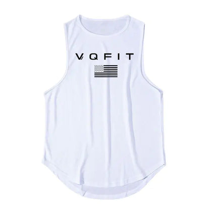 Men's Casual Cotton Vest for Gym and Exercise