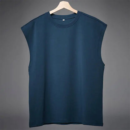 Men's Casual Cotton Gym Vest - Breathable & Sweat-Absorbent